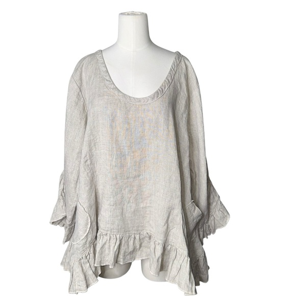 HEART DESIRE |  Roae Garden Top Oatmeal  on XL - Picture 6 of 11
